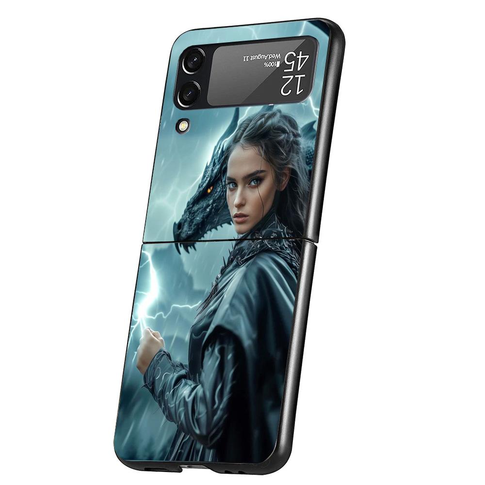 

F-Fourth W-Wing Violet Sorrengail Phone Case For Samsung Galaxy Z Flip 7 6 5 4 3 5G Cover ZFlip7 ZFlip6 ZFlip4 ZFlip5 ZFlip3 Coq Samsung Z Flip 7
