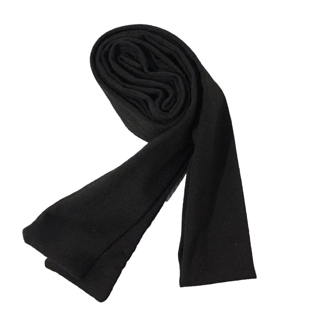 Women Spring Summer Stripe Pattern Scarf Thin Neckerchief Y2k Style Colorful Thin Knitted Neck Guard Lightweight