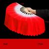31cm Bamboo Chinese Short Bellydance Fan 17/20cm Half Circle Silk Veil Pairs Hand Dye Adults Fan