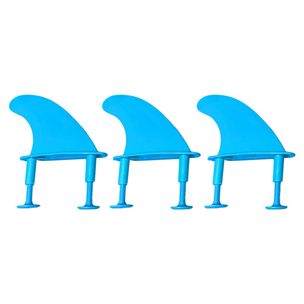 3 Pcs Durable Surfing Fins and Screws Set TPU Soft Tops Surfs Fins Replacement Soft Surfboard Fins Tail Thrusters Fins