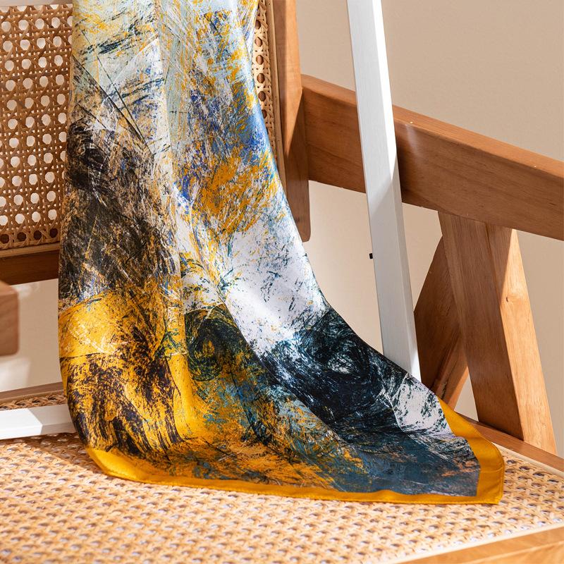 100% mulberry silk  new retro polka dot printed silk scarf shawl sunscreen