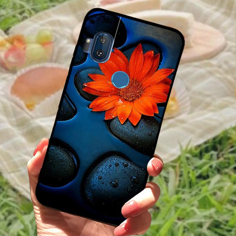 For Moto One Hyper Case Cover For Moto OneHyper Silicone Soft Marble Black Bumper Funda Coque for Moto One Hyper Protective Capa