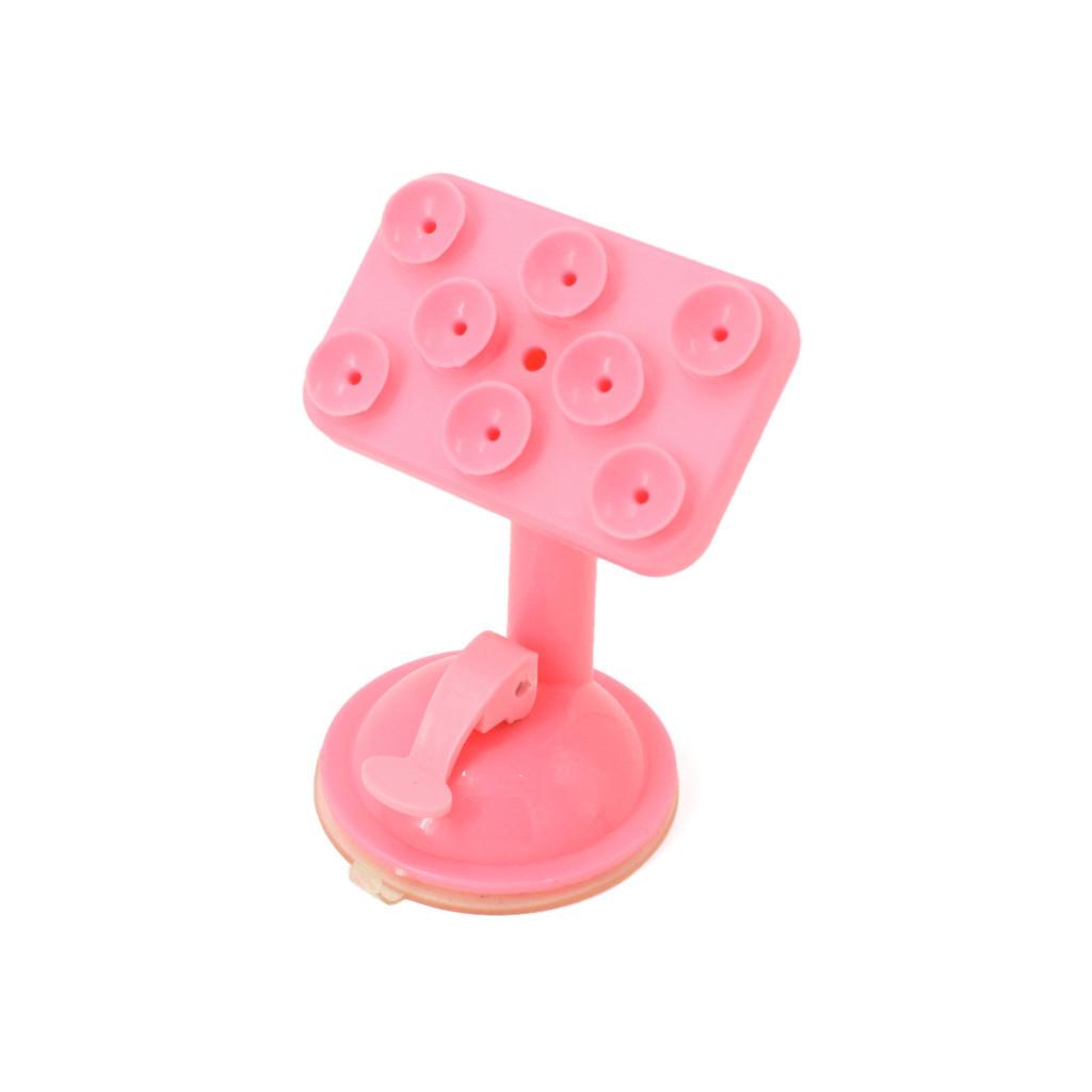 

Universal Car Mount With 8 Suction Cups 360 Degree Rotating Dashboard Phone Holder розовый