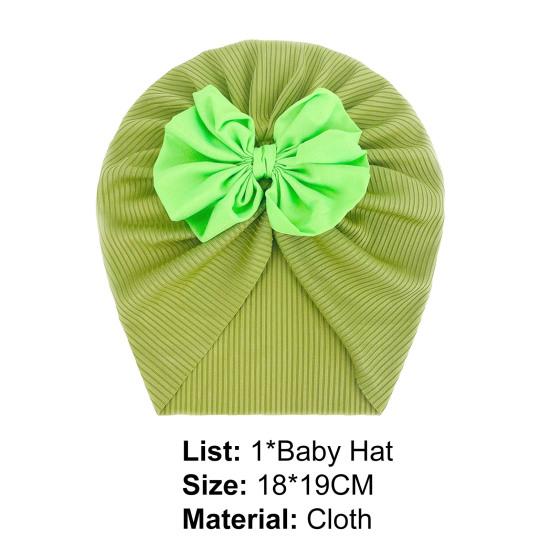 Baby Turban Threaded Bowknot Comfortable To Wear Soft-touching Summer Infant Lovely Kids Beanie Headwear Hat Birthday Gift