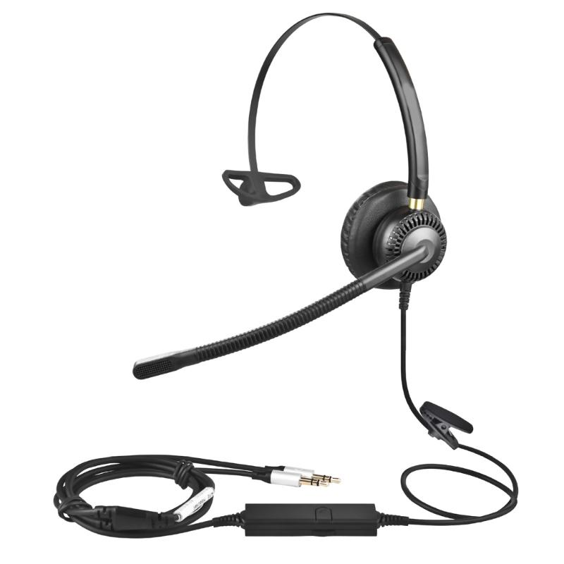 

CF71 Monaural Earbud Earphone Single ear Headset Phone Great for Telemarketing HandsFree Communication