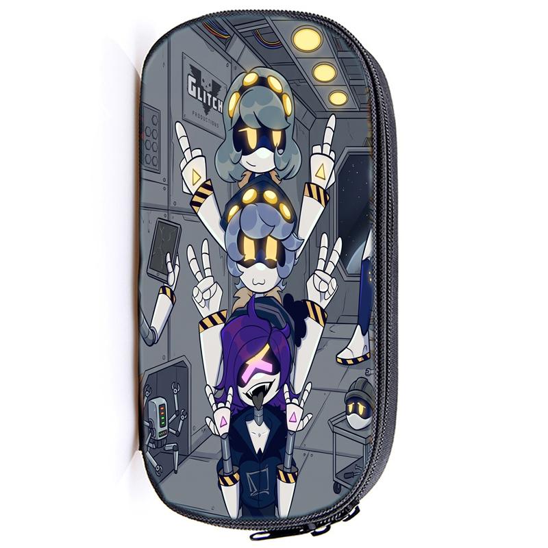 Murder Drones Pencil Case Multi-Layer Compartment Uzi N Anime Stationery Organizer Double Zipper Pen Pouch for School Girls Boys