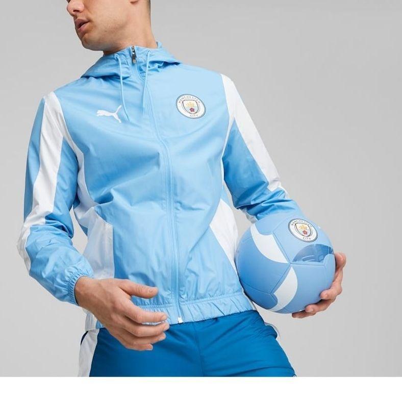 PUMA Mcfc Prematch Woven Anthem Jacket 'Blue' Men's 772846-01