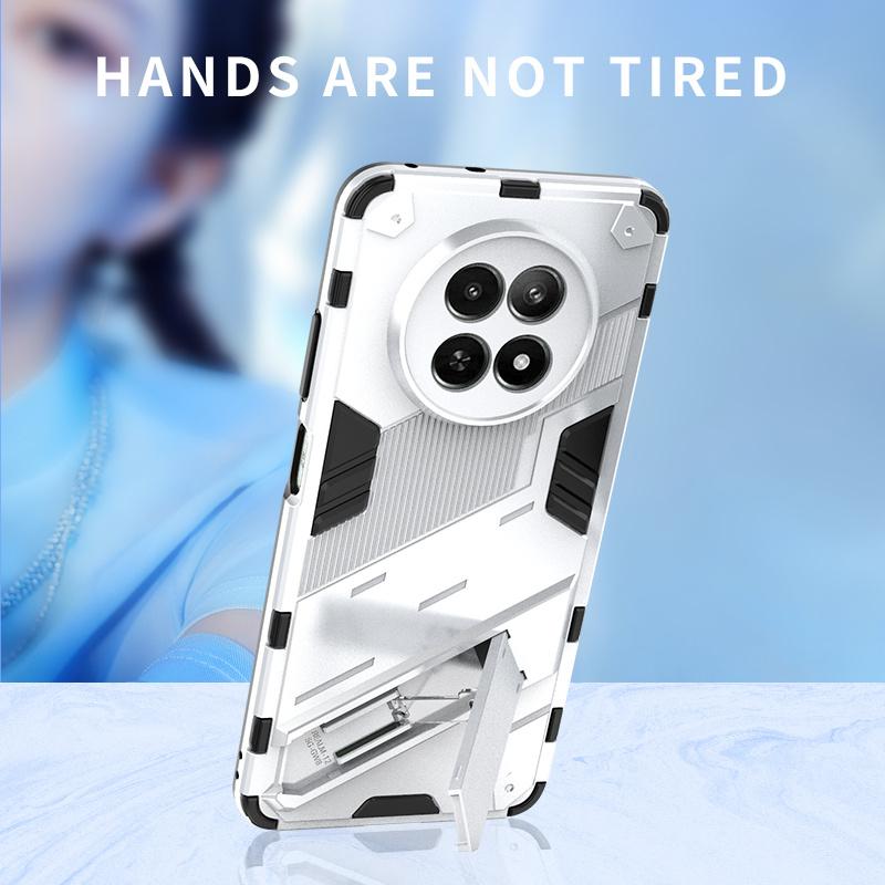 For Realme 12X 5G Cover Case For Realme 12X Coque Fundas Armor Shockproof KidStand Hard PC Protective Phone Bumper Realme 12X