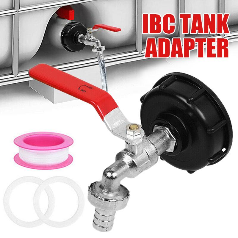 

Новый адаптер бака IBC S60X6, 1 шт., для садового крана с фитингом для шланга 1/2 дюйма, топливной воды