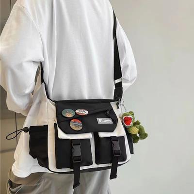 Preppy Casualowa Nylonowa Torba Crossbody Dla Mężczyzn Kobiet Nastolatków Torba Kurierska, Studencka Torba na Ramię do Dojazdów do Pracy na Podróże Codzienne Użytkowanie