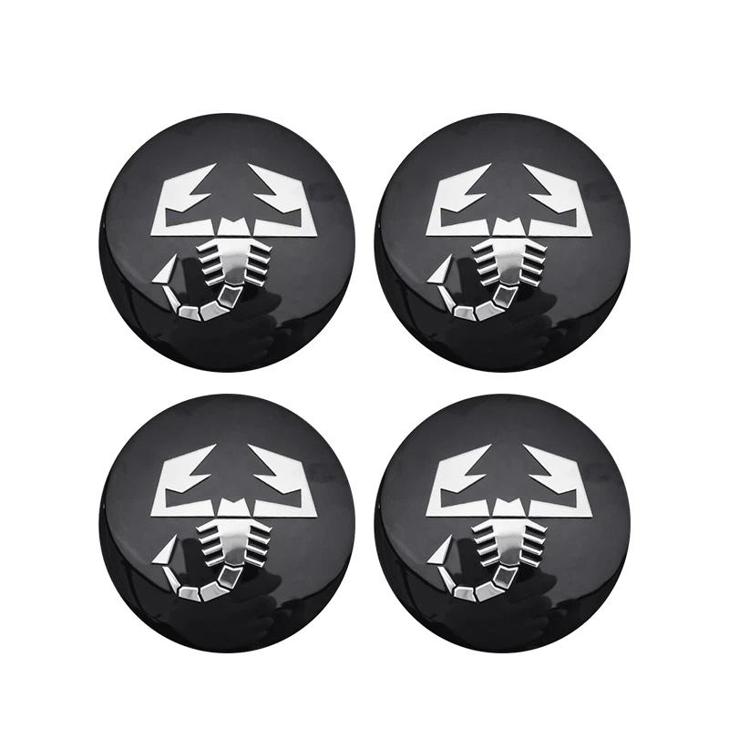 4 szt. 56 mm Emblemat Środkowy Naklejki na Kołpaki Kół Samochodowych Dla Abarth 500 Punto Stilo Palio Bravo Doblo Aegea Strada