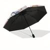 Hello Kitty,Bow Automatic Folding Umbrella-Simple 8-Rib Design, Bright Cartoon Pattern, Durable Iron Frame, Suitable For Travel, Outdoor, Be