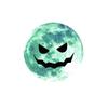Luminous Moon Castle Bat Wall Sticker - Glowing Fluorescent Decor for Children's Living Room.