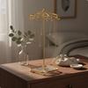 18Hook Jewelry Stand Detachable with Tray Large Capacity Metal Necklace Rack for