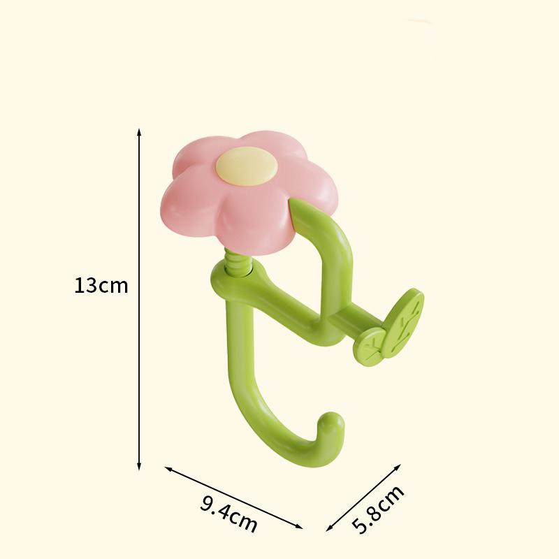 Flower Bag Hook No Drill Desk Hanger Portable Clamp for Table Edge Side Mount Organizer for Student School Classroom Desk