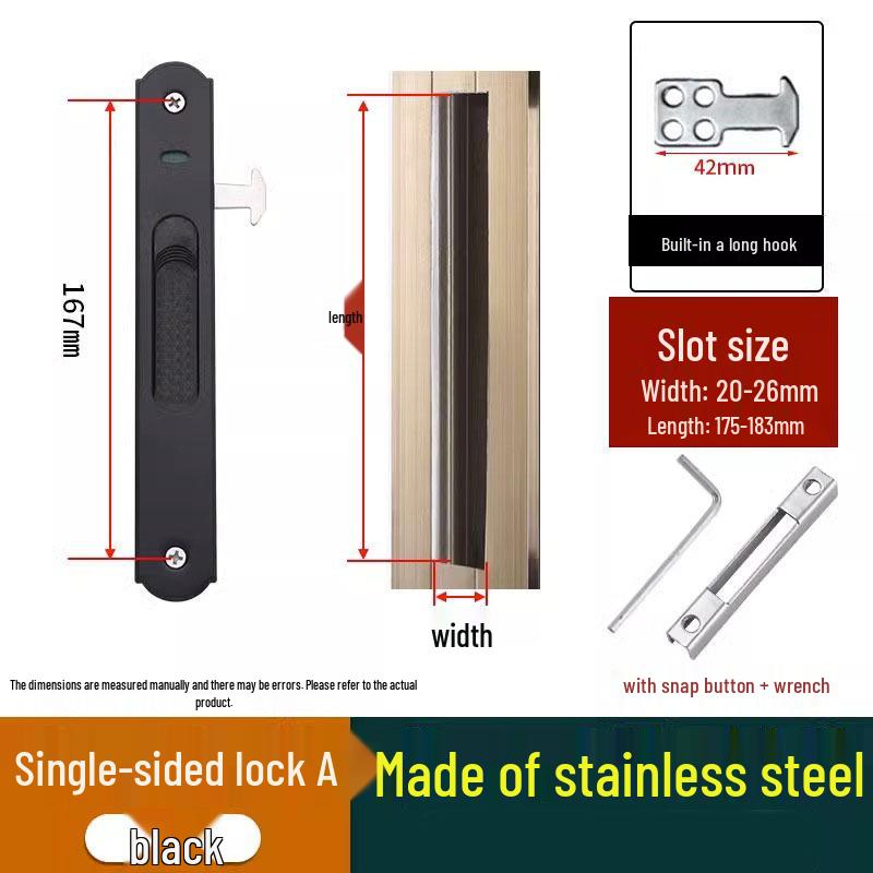 Aluminum Alloy Sliding Door and Window Safety Lock