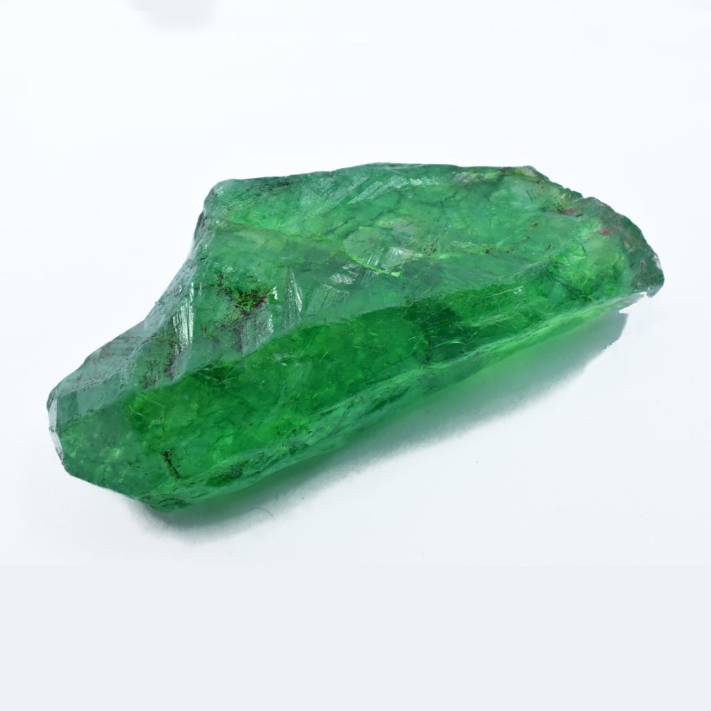 Natural Green Emerald Loose Gemstone 322.25 Ct Colombian Rough Uncut for Gemstone Collections