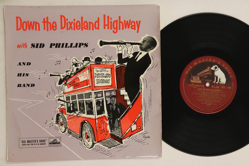 10inch Record SID PHILLIPS  Down The Dixieland Highway DLP1164 HIS MASTERS V 1957 UK Jazz Used