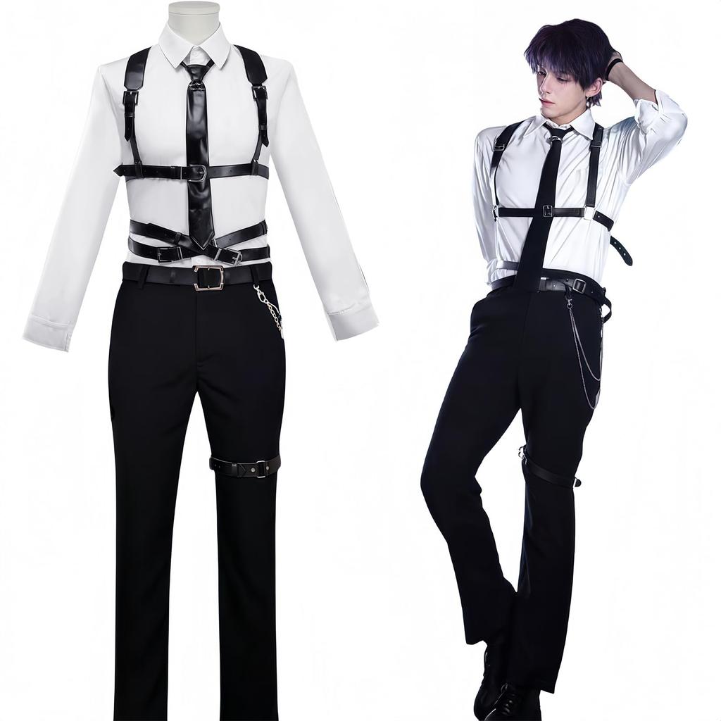 Koi to Miku Cosplay Protagonist Male Protagonist Costume Mahiru Cosplay Shirt Set Uniform Popular Game Costume Size [NOKIJP] Seiya, Homura, Shin,