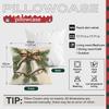 Christmas Bells Candles Cushions Pillowcase Polyester Cushion Cover Throw Pillow Sofa Decoration Pillowcover Home Decor
