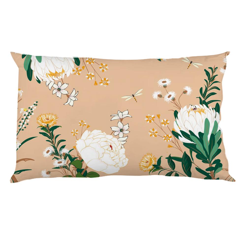1PC Flower And Butterfly Pattern Throw Pillowcase,Rectangular Pillowcase for Sofa and Bed Couch,Home Decoration 30X50cmOne Sides