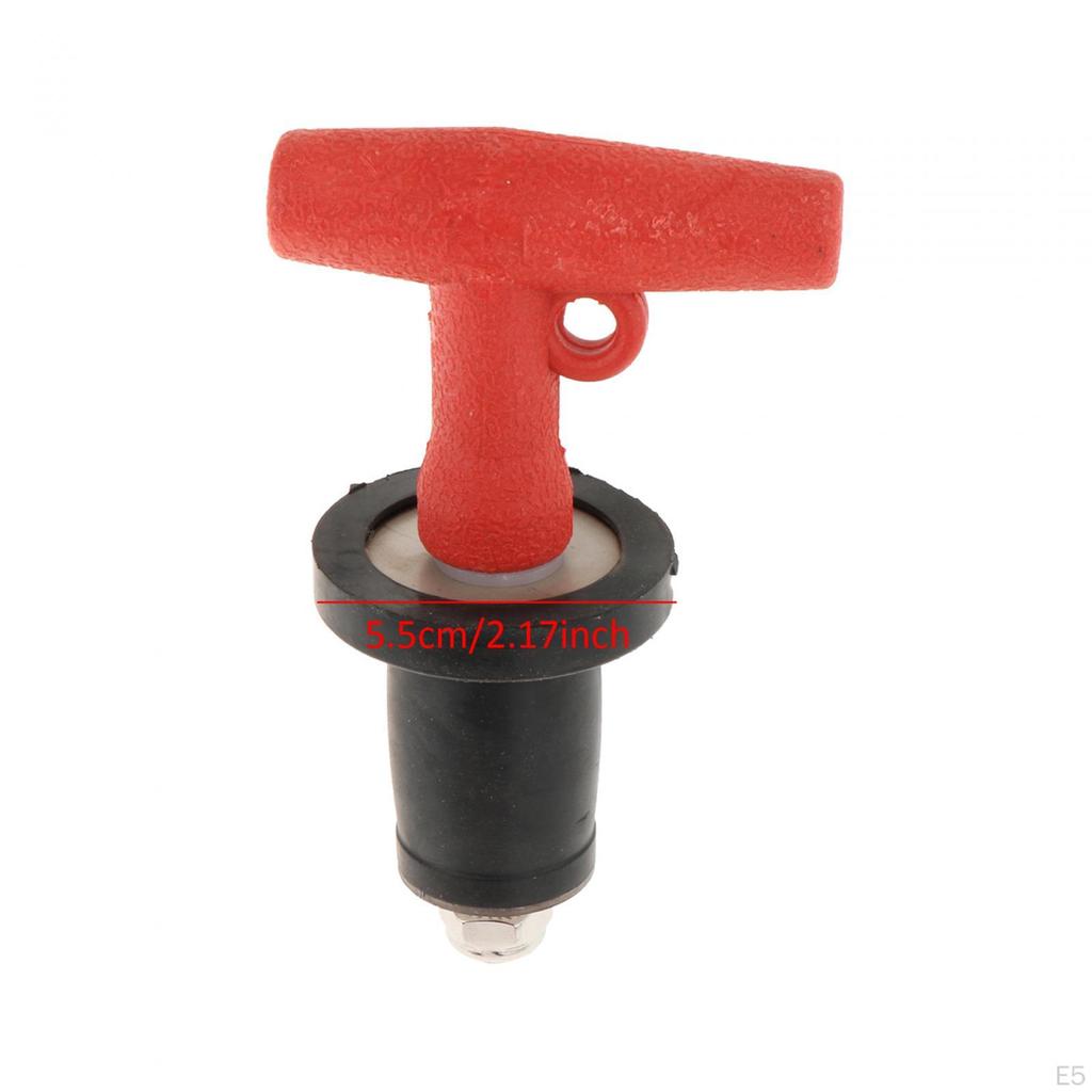 Tapón de drenaje de compresión para barco, manija en T, tubería, plomería, tapón de drenaje, expansión de goma