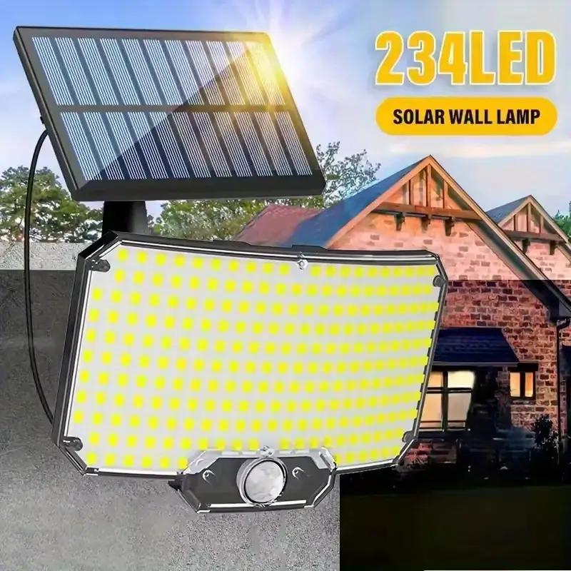 234LED Solar Lights Human Body Sensor Lights Garden Lights Street Lights Terrace Lighting Garage and Courtyard Wall Lights