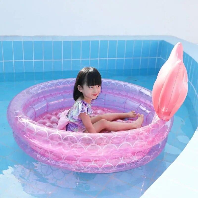 S Inflatable Pool Bathing Kids Summer Home Outdoor Swimming Pool Inflatable Square Swimming Pool For Kids Gifts Girl