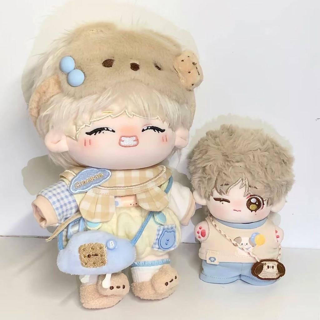 Tae Hyung Kim 20cm Cotton Stuffed Doll Toys for Children Adults Collectible Gift for Fans Handsome Idol Boys Model Plush Puppets