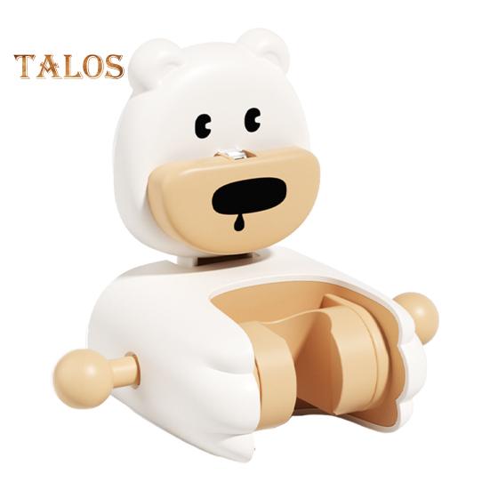 Shower Rack Cartoon Bear Duck Shape Wall-mounted Suction Cup Shower Holder Strong Load-Bearing Capacity Hook Design Shower Shelf