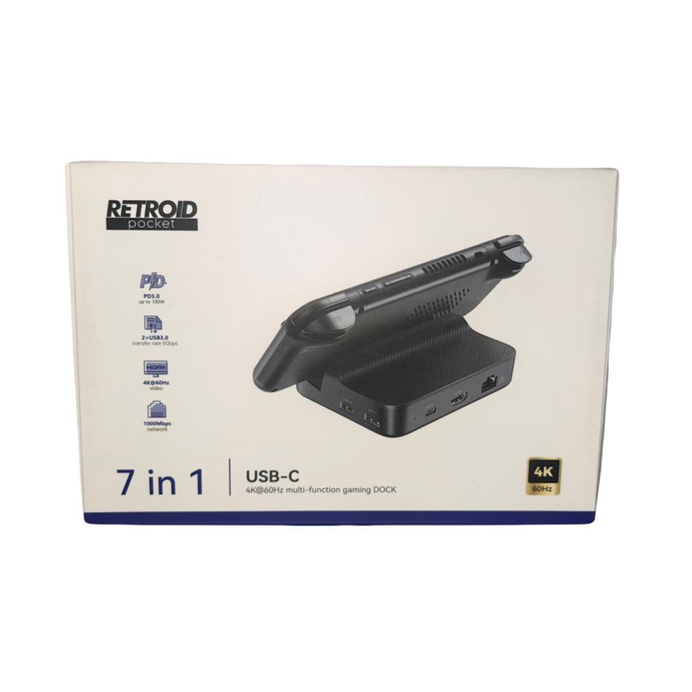 7-In-1 Charging Dock for Retroid Pocket 5 Charging Station PD Charging HDMI-Compatible Charger Dock Station for RP5/RP4/Pro/RP4
