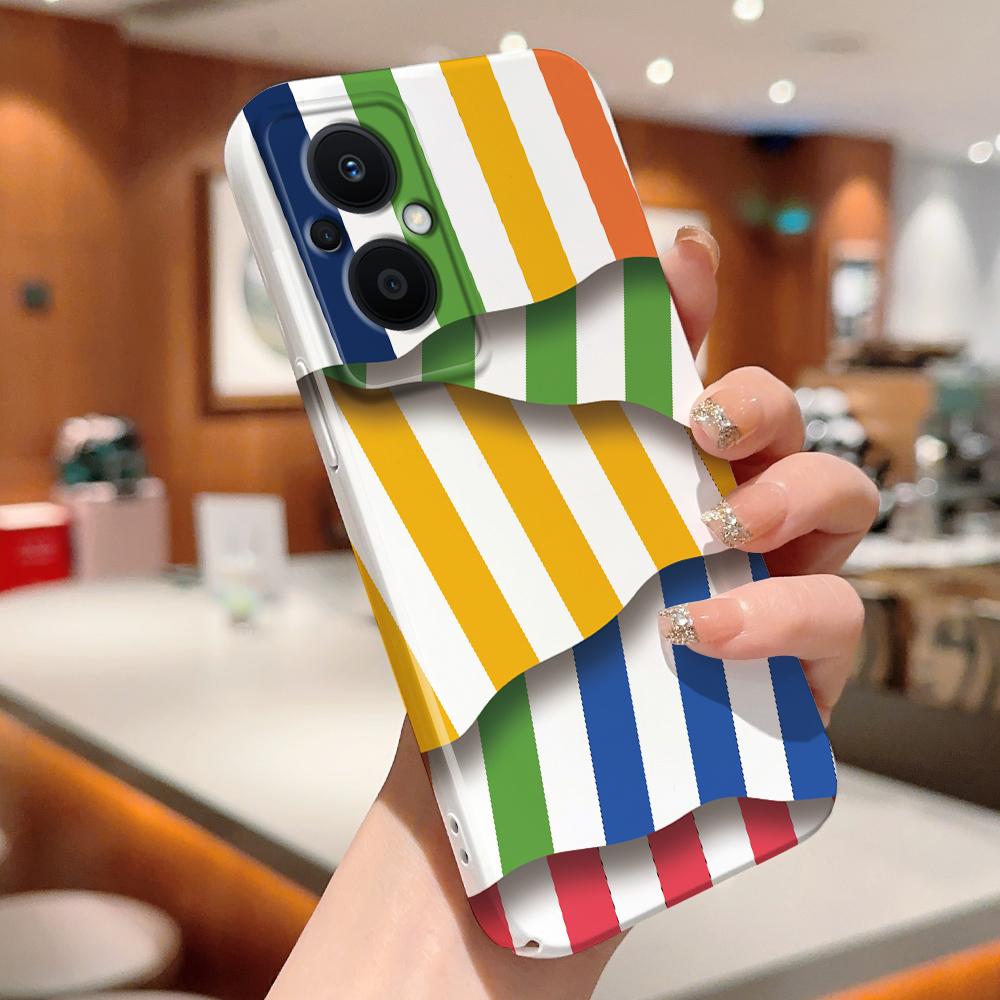 All-inclusive Film Handyhülle Cartoon Mode Design Hartschale Vollabdeckung Kameraschutzhülle für OPPO A60 A96 Reno12 Realme C53 C75