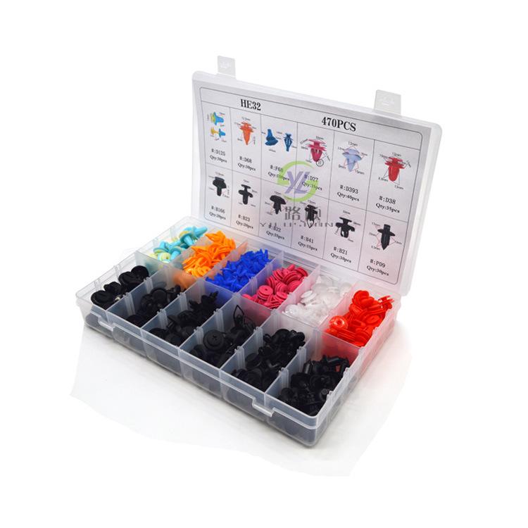 470pcs Mixed Nylon Buckles for Lexus Cars (12 Types) HE32