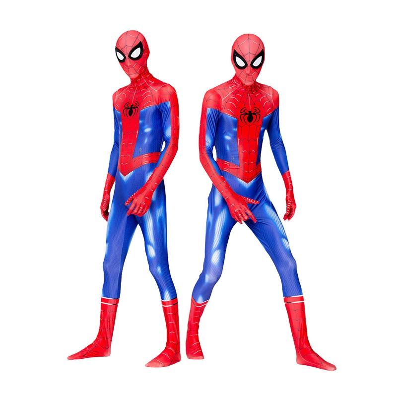 Spider-man Peter Parker Cosplay Costume Bodysuit Jumpsuit For Adults And Kids