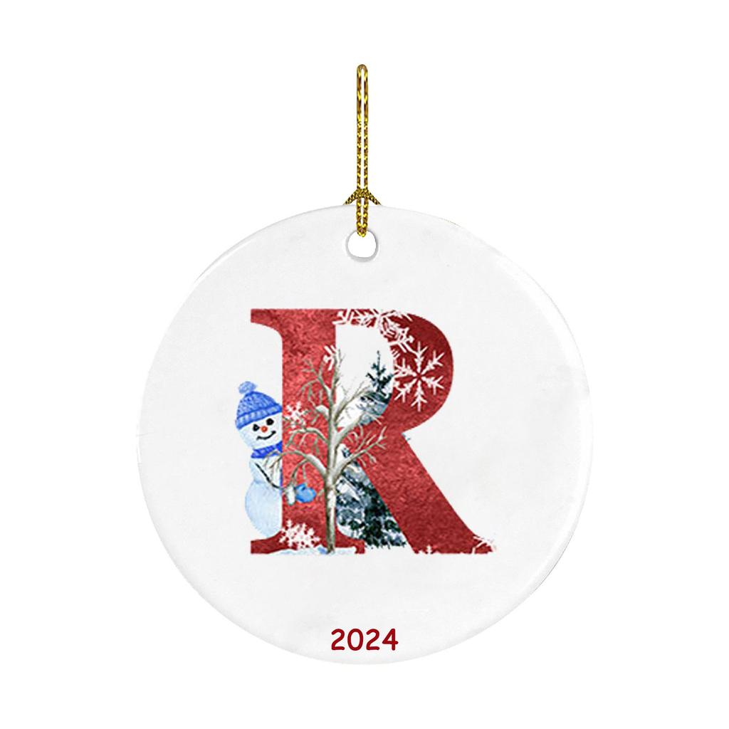 26 dopisů Santa vánoční přívěsek Akrylový přívěsek na auto vánoční ozdoba