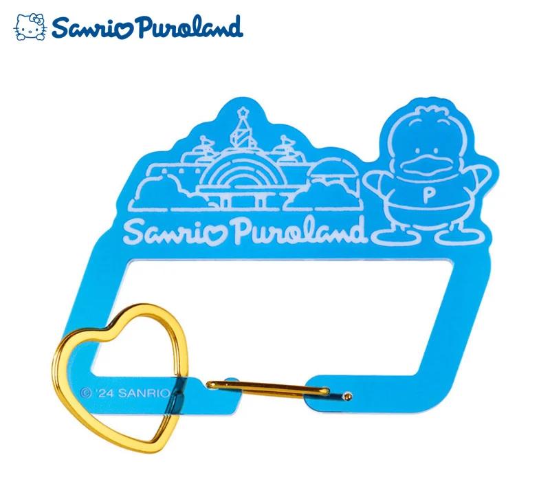 

Sanrio Ahiru No Pekkle Acrylic Carabiner with Heart Ring Japan NEW
