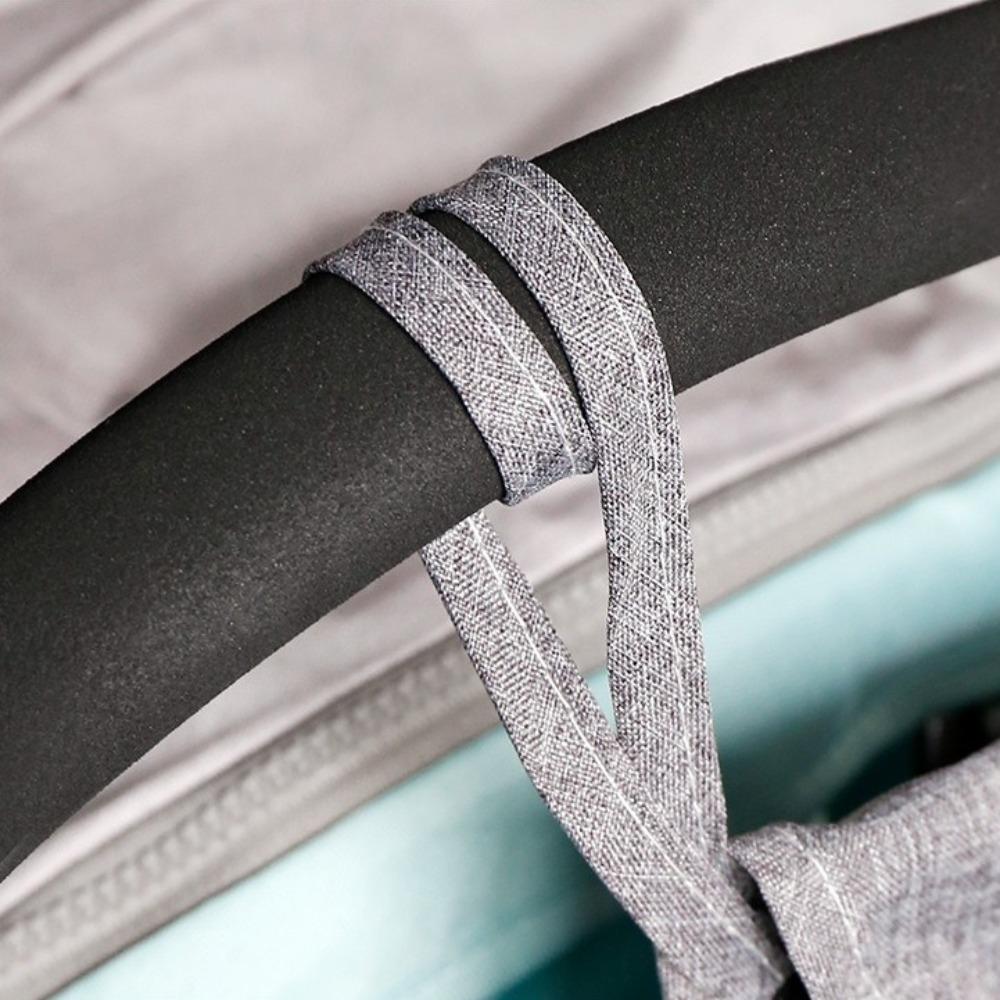 2Pcs Double Pockets Carriage Pram Storage Bag Hanging Bag Trolley Net Bag Mommy Organizers  Bottle