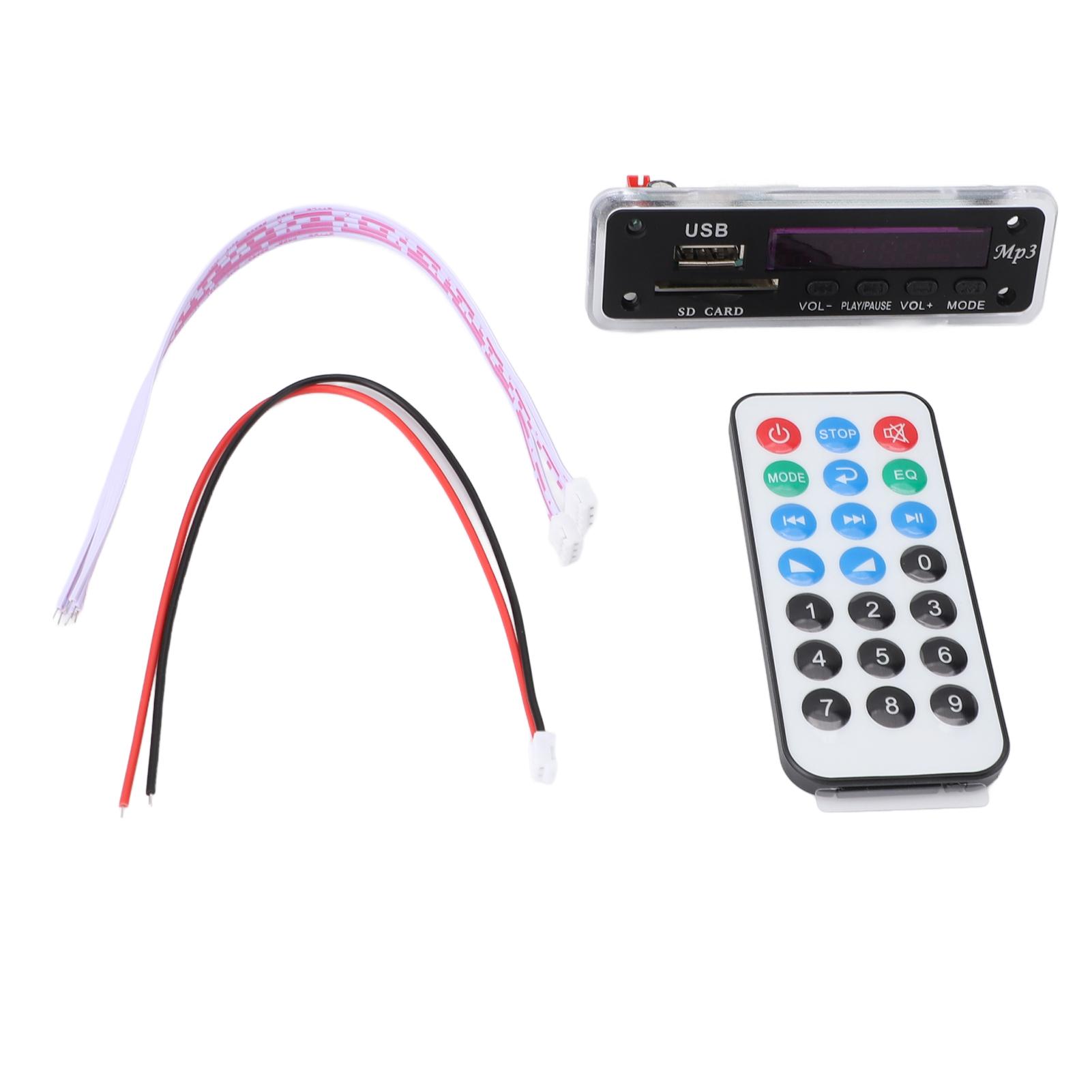 

Плата декодера Bluetooth для дзвінків з підтримкою без втрат, USB, картка пам яті, модуль бездротового декодування музики з