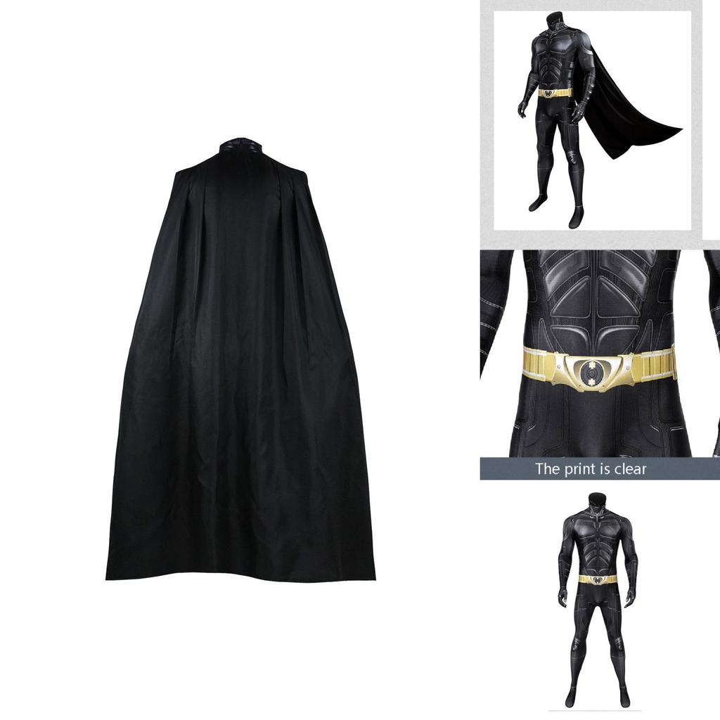 Tmavý rytíř Batman Bruce Wayne Body s pláštěm Halloweenský kostým