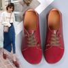 Women's Flats Loafers Leather Driving Shoes Moccasins Comfort Casual Nurse Shoes for Mother Plus Size