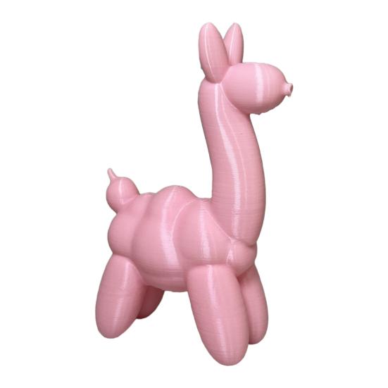 

3D-печатная фигурка альпаки Статуя рогатой лошади Скульптура животного Домашний Офис Спальня Настольное украшение Alpaca розовый