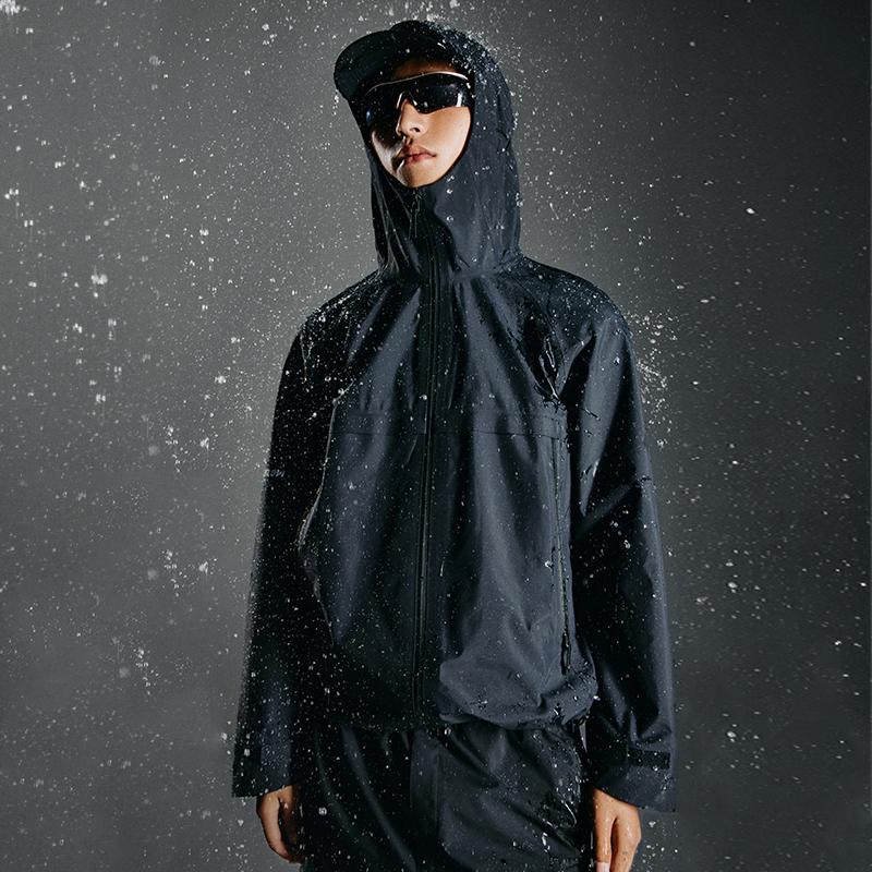 Li Ning CF Su Wan Long Jia Reflective Breathable Hooded Outdoor Waterproof Windproof Warm Jacket Men Jacket Ochre ACFU005-5