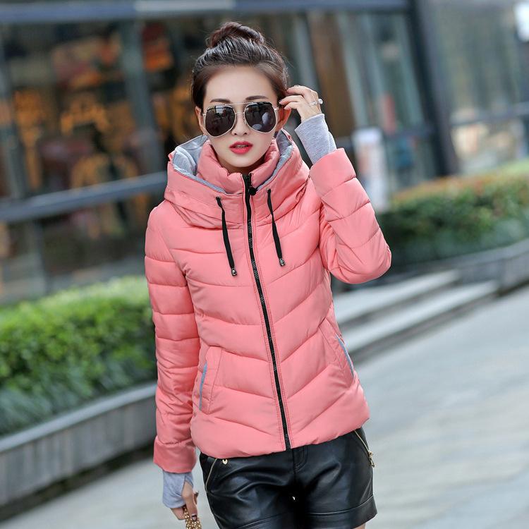 Standing Collar Autumn/Winter New Thickened Cotton Coat for Women