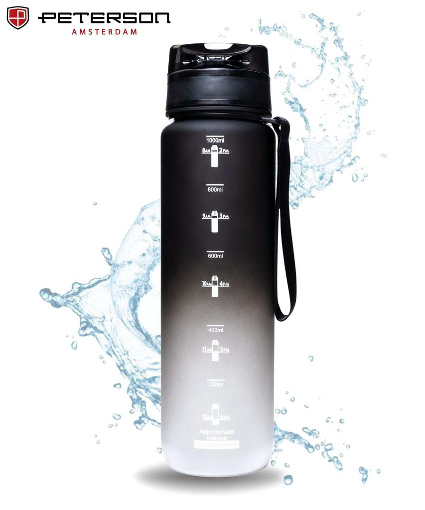 Bidon 1L PTN HY-003-1L-9553 Black-White