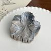 Eye-catching Doris Hair Claw Clip Stunning Marble Pattern Egg Flower Design For Everyday Elegance