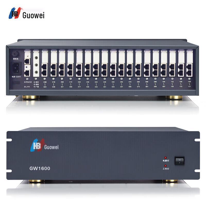 

Guowei GW1600 Rack-Mount PBX System