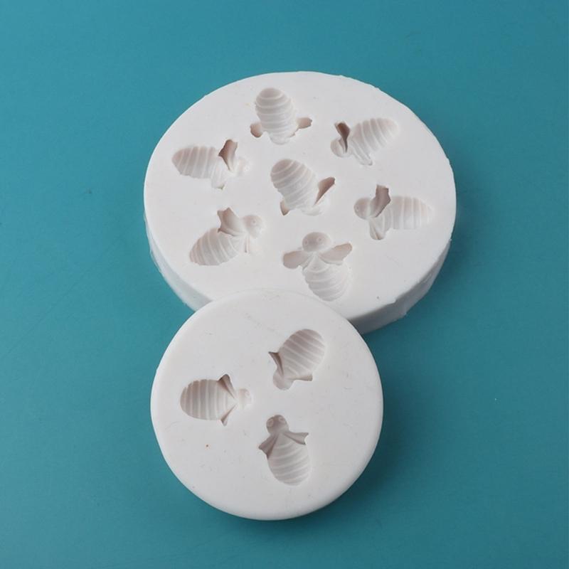 Chocolate Candy 3/7-cavity Little-Bee Fondant Mold Animal Shape Silicone Mold Baking Sugarcraft-Fondant Mold Cake-Decor