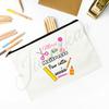 Merci Maitresse French Print Makeup Bag Travel Neceser Toiletry Storage Pouch School Pencil Bags Best Graduate Gift for Teacher