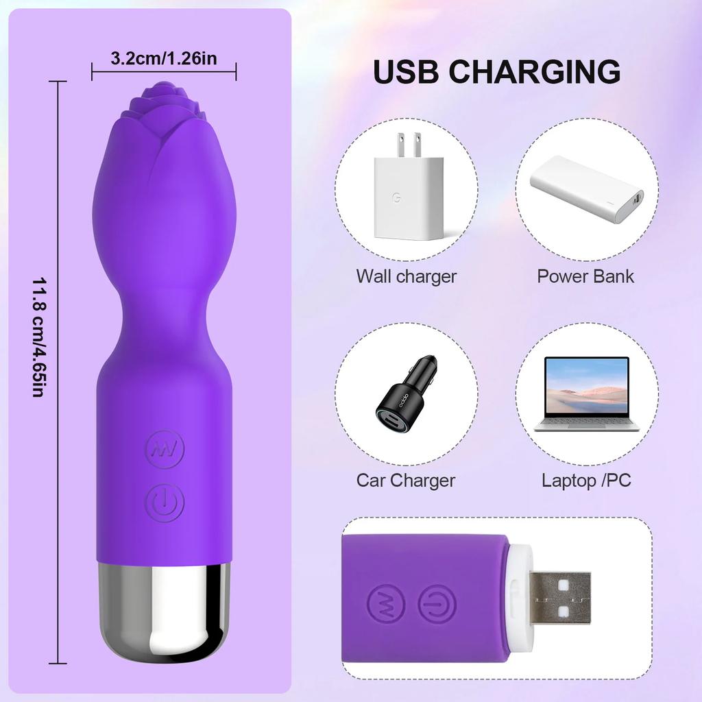 Mini AV Vibrator Female G Spot Dildos Vibration Vagina Clitoris Nipple Stimulator Vibrator Adult Sex Toys for Women Masturbation