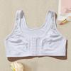 Women Plus Size Bra Full Coverage Lace Lingerie Wireless Front Closure Bras Comfortable Underwear for Mother Vests Tops